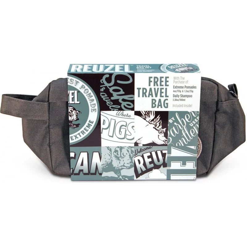 REUZEL EXTREME HOLD MATTE POMADE TRAVEL BAG