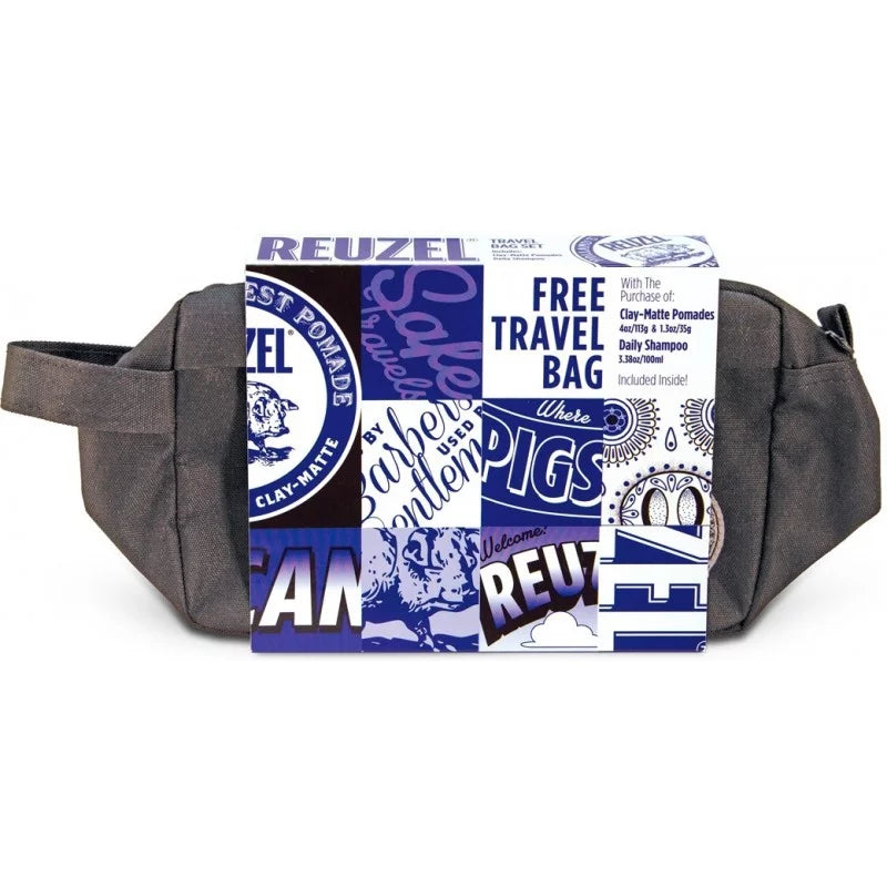 REUZEL CLAY MATTE POMADE TRAVEL BAG